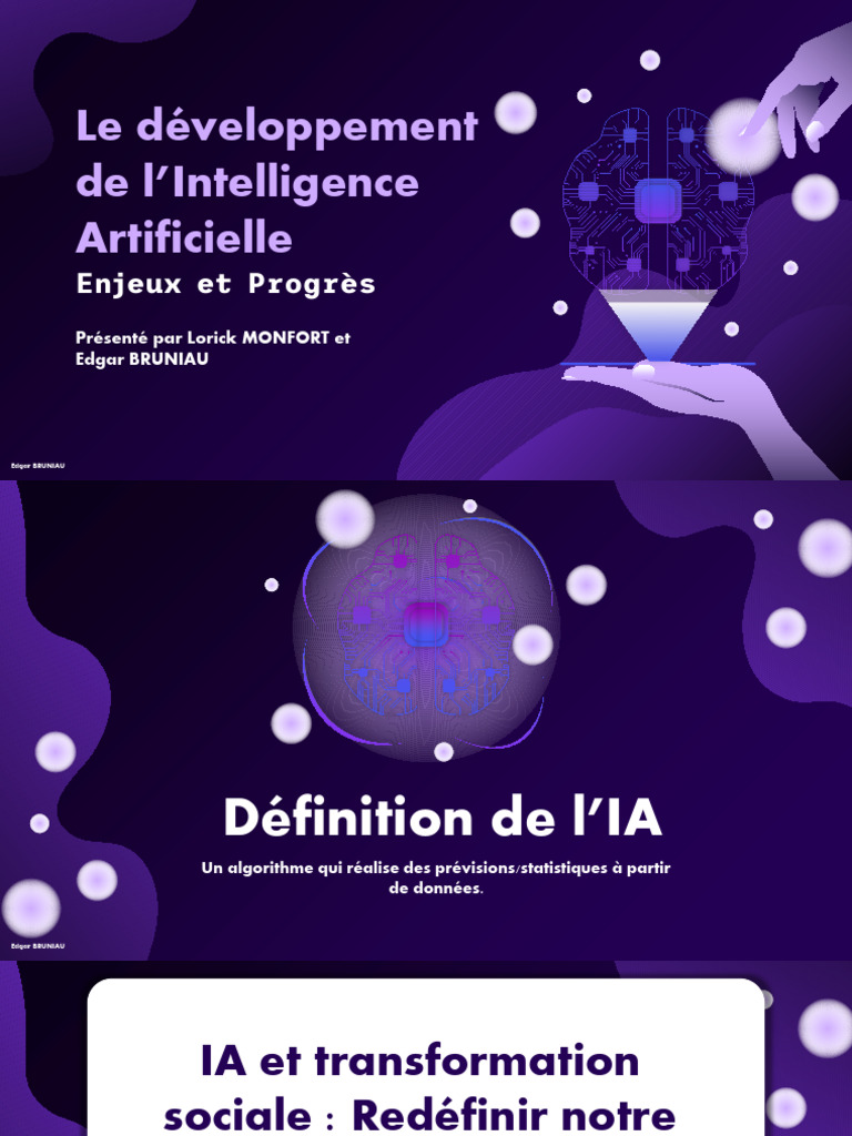 Enjeux et Progrès de l'IA | PDF | Intelligence artificielle ...