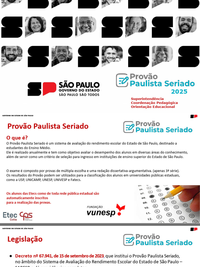 Provão Paulista Seriado 2025: Guia Completo | PDF