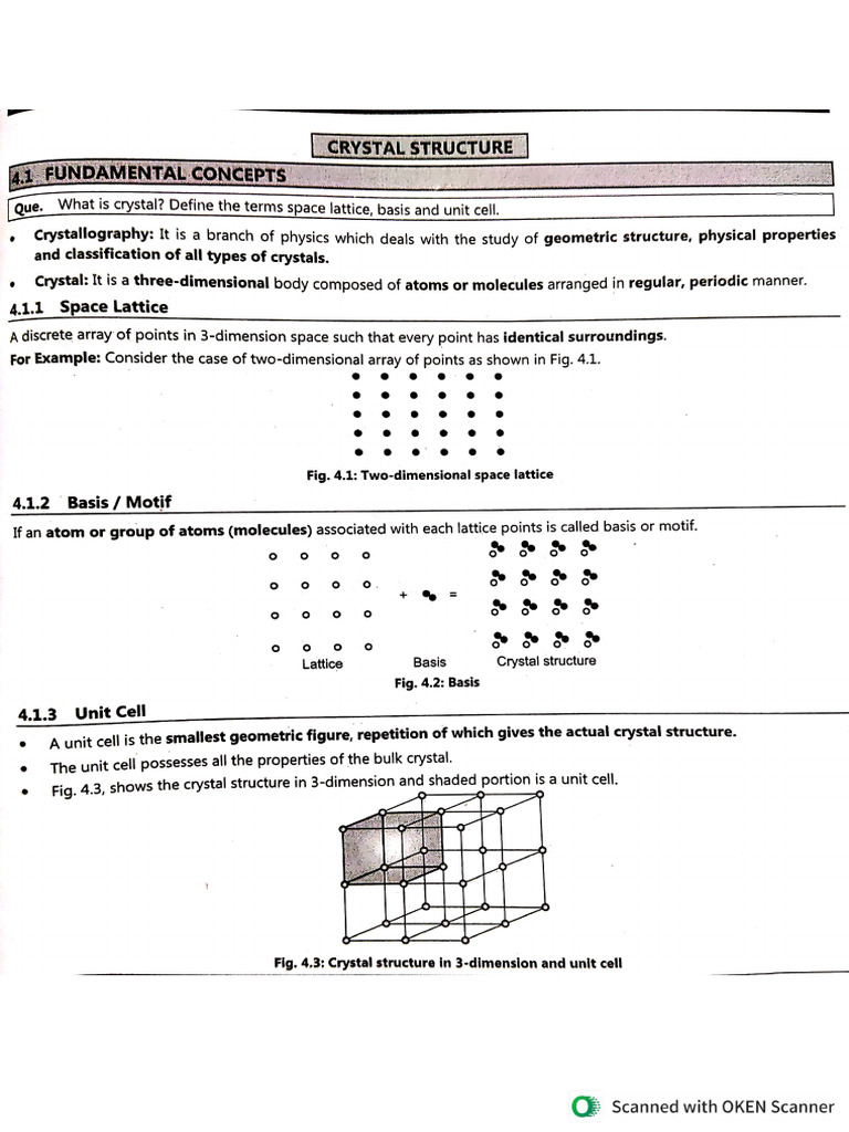 Crystal Structure | PDF