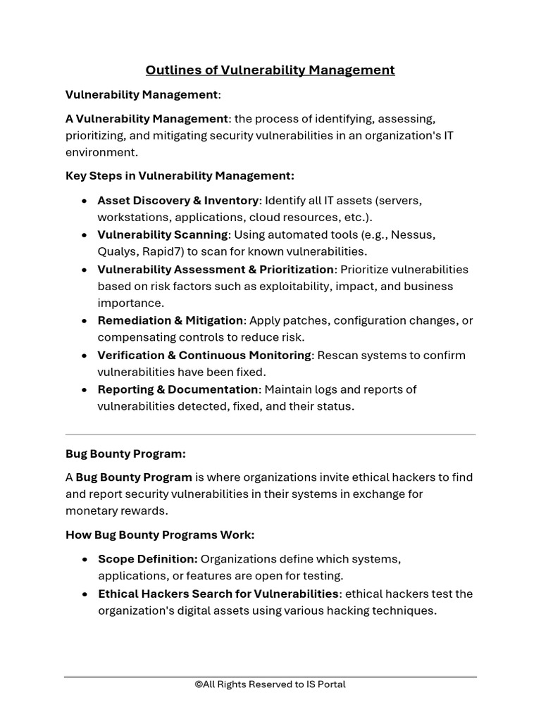 Vulnerability Management Essentials Guide | PDF | Security | Computer ...