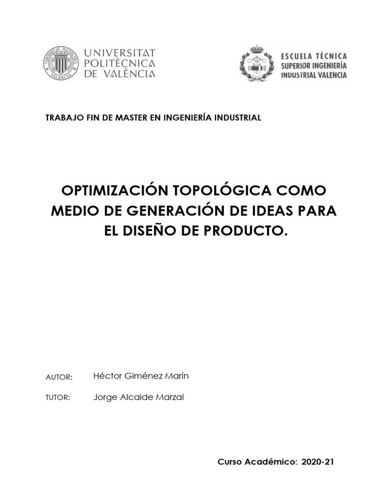 Gimenez - Optimizacion Topologica Como Medio de Generacion de Ideas ...