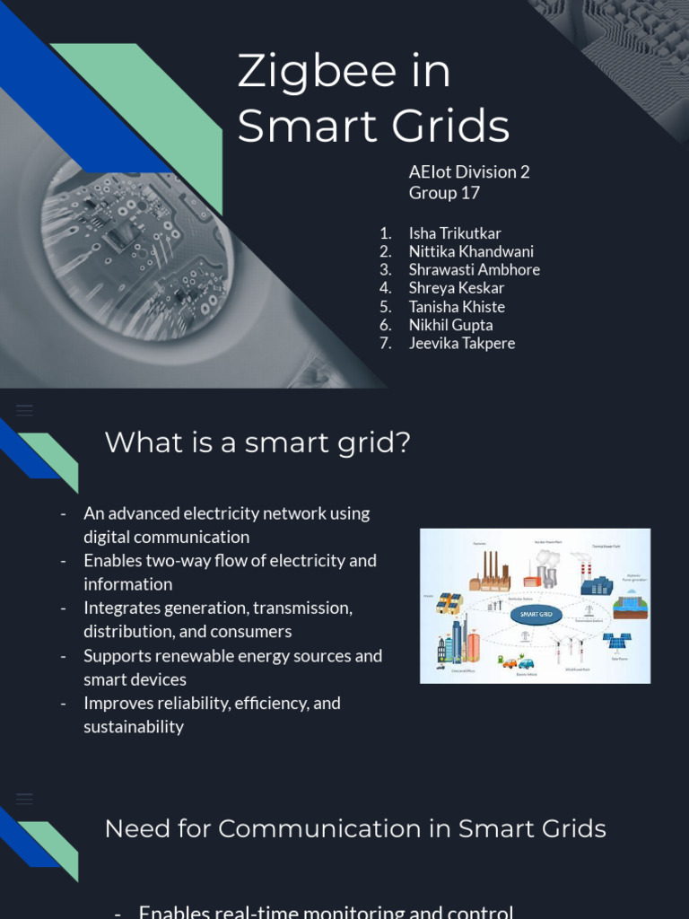 Zigbee Technology in Smart Grids | PDF | Smart Grid | Computer Network