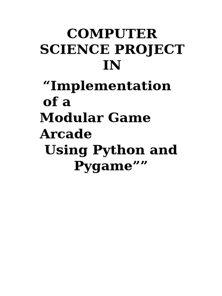 Modular Game Arcade in Python | PDF | Databases | My Sql