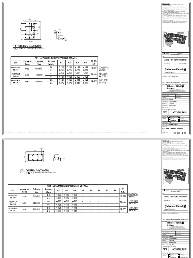 Column Reinforcement Details for Construction | PDF | Chess | Chess Theory