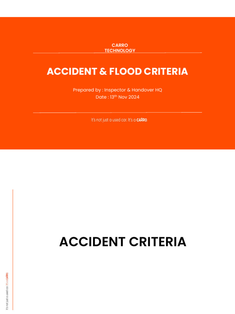 Car Technology Accident Criteria Guide | PDF