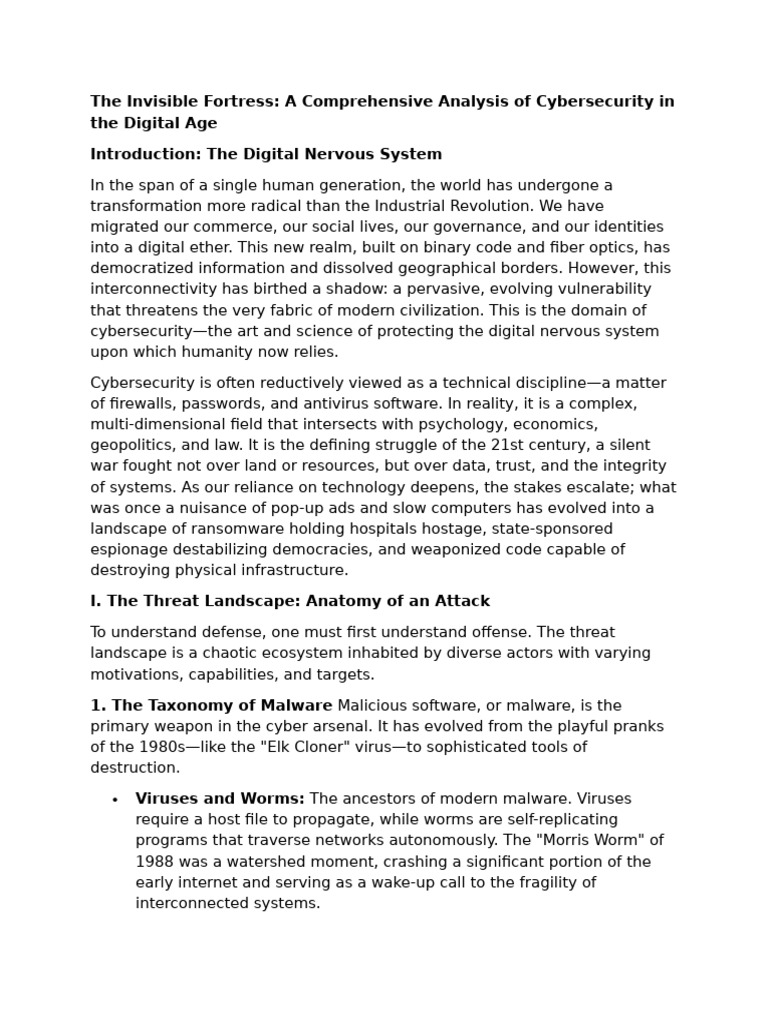Cybersecurity: Threats and Defense Strategies | PDF | Security ...