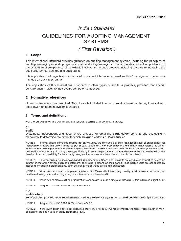 Guidelines for Auditing Management Systems | PDF | Audit | Auditor's Report