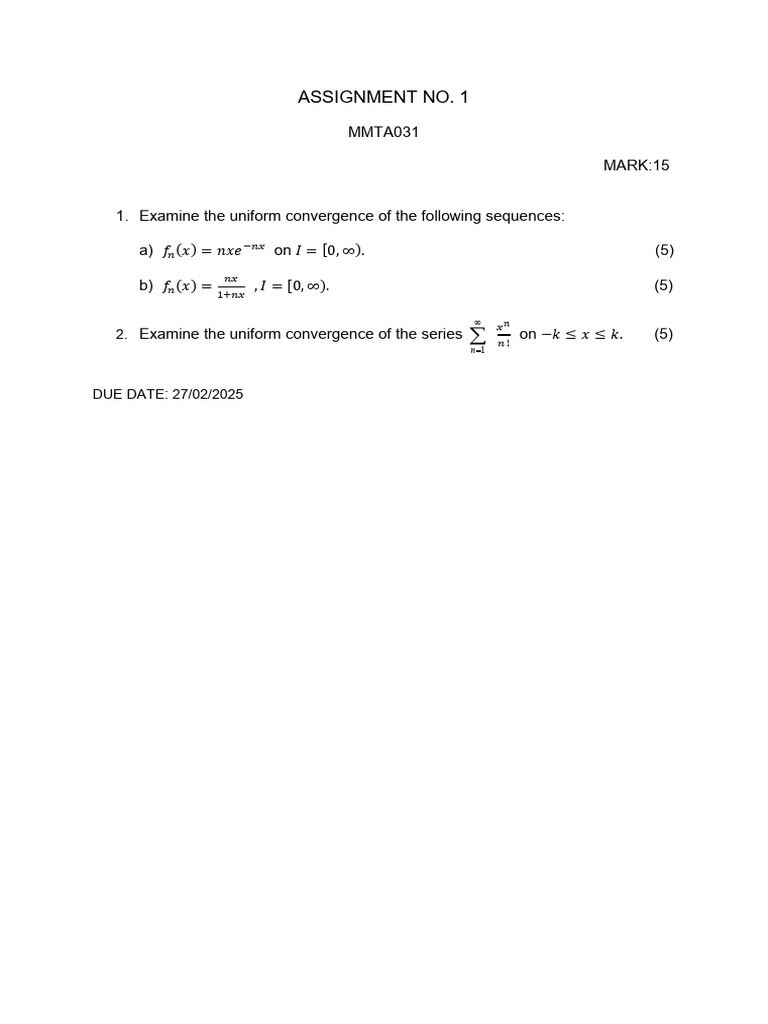 Assignment No 1 | PDF