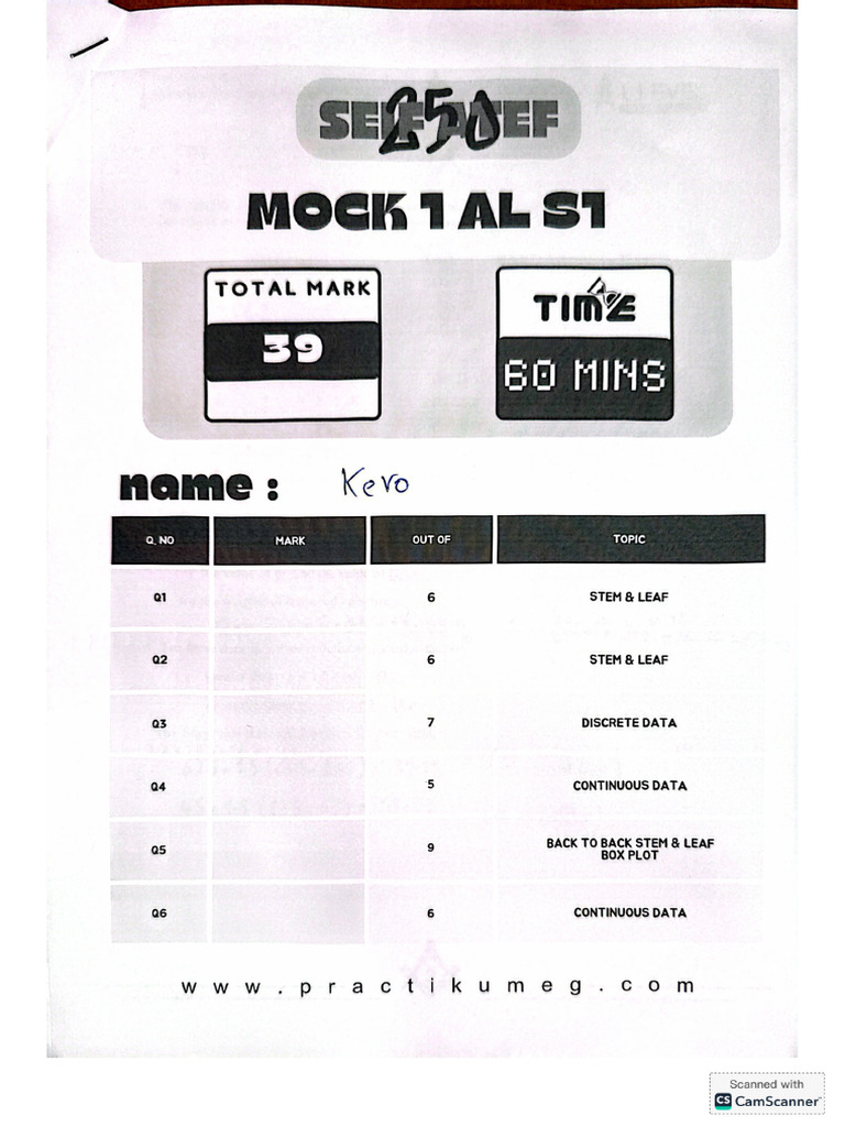 s1 mock | PDF