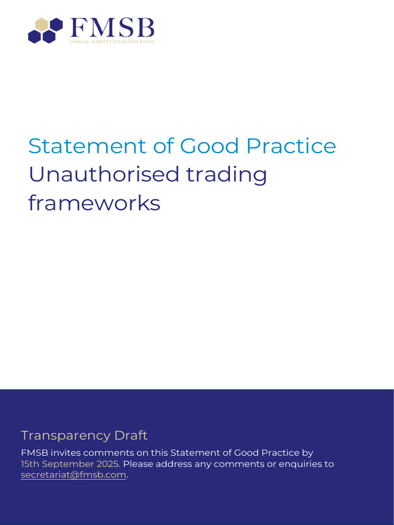Transparency Draft on Unauthorised Trading | PDF | Risk | Risk Management