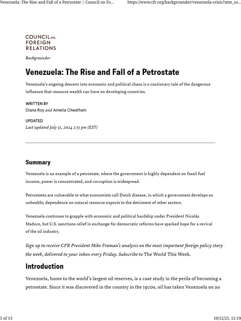 Temp 7655973034694118861 | PDF | Venezuela | Opec