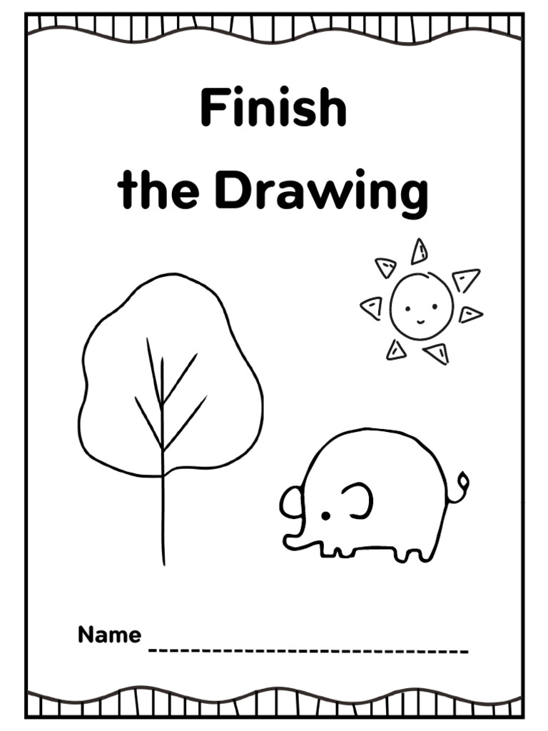 Finish the Drawing Activity for Kids | PDF