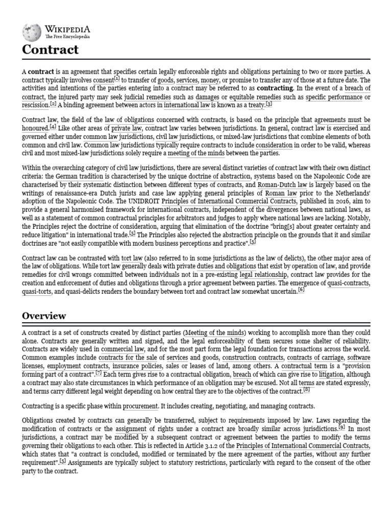 Understanding Contract Law Basics | PDF | Consideration | Damages