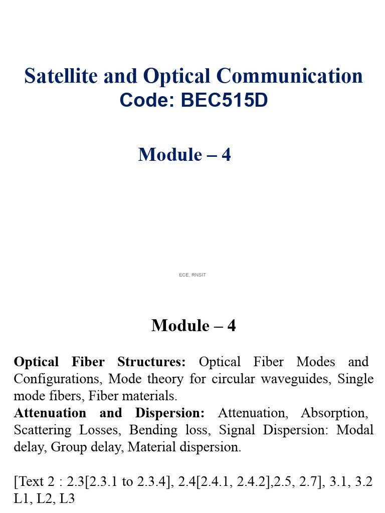 Optical Fiber Communication Overview | PDF | Optical Fiber ...