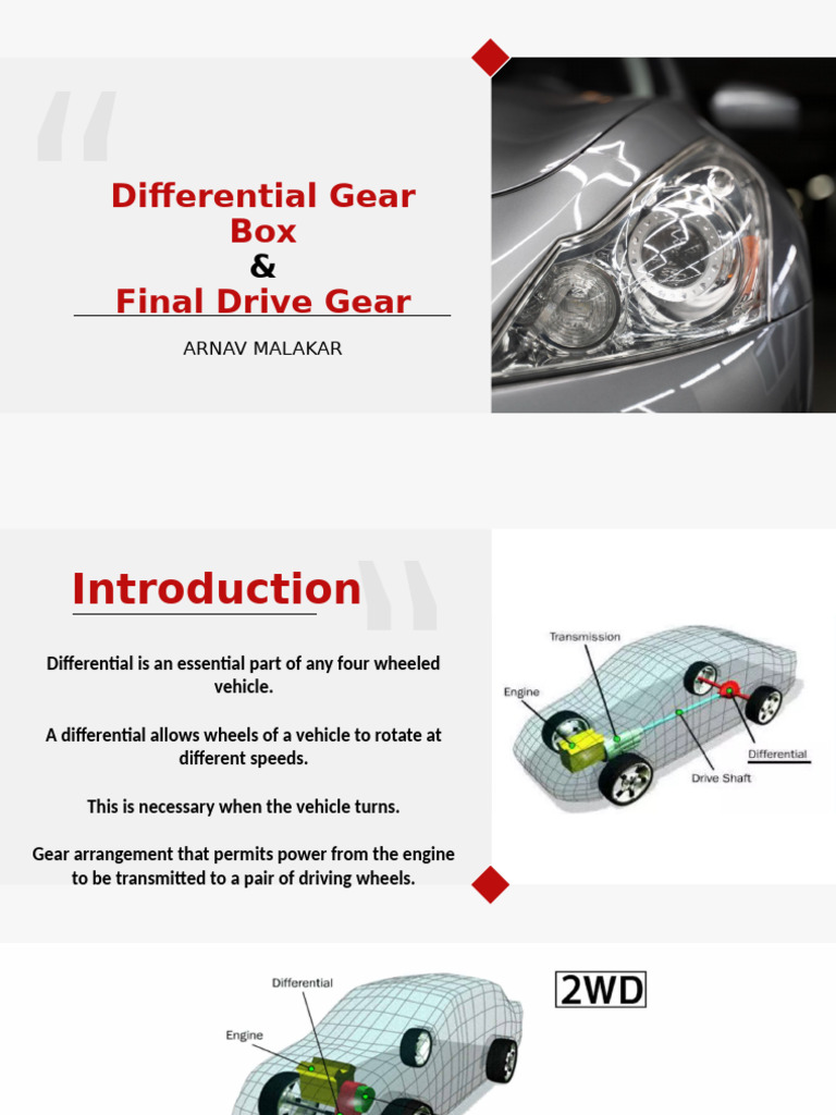 Understanding Differential Gears and Final Drive | PDF | Gear | Vehicles