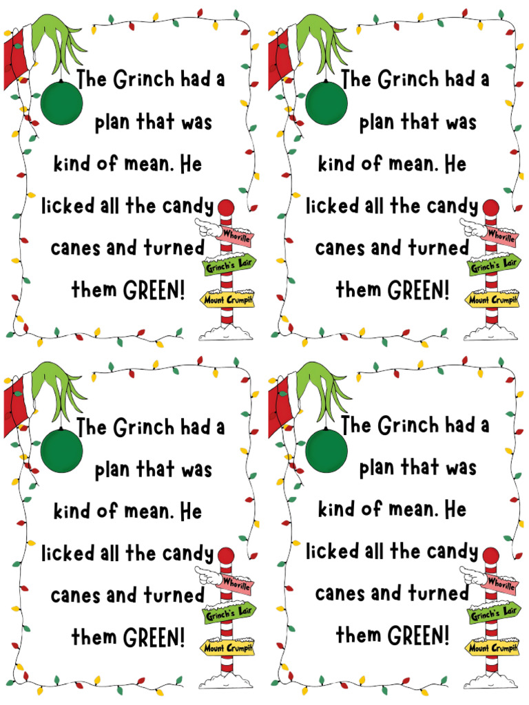 Green Candy Canes Note | PDF