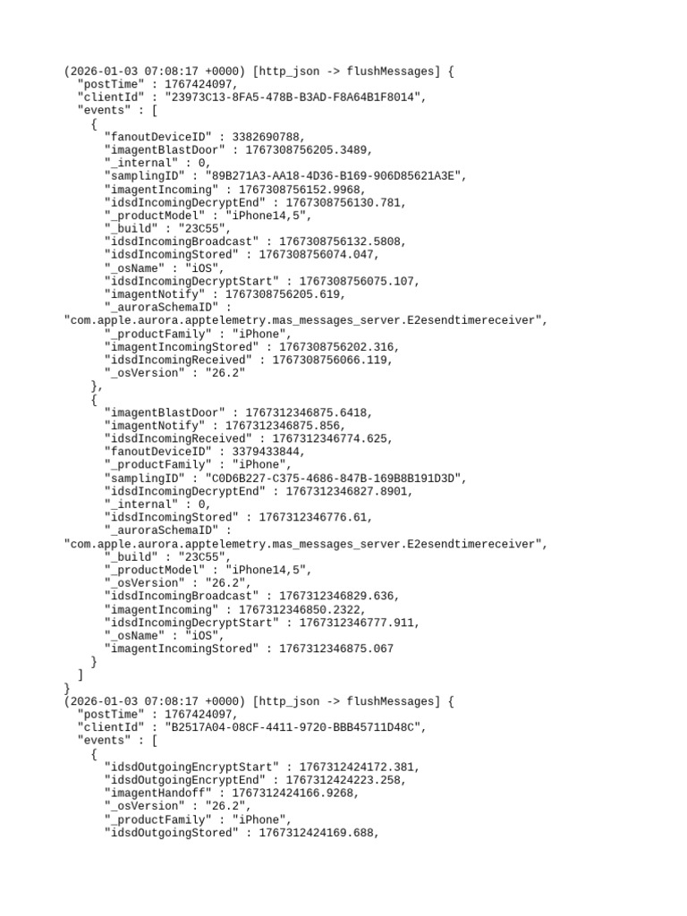 iPhone Event Log Data Analysis | PDF | Mobile Software | Smartphone