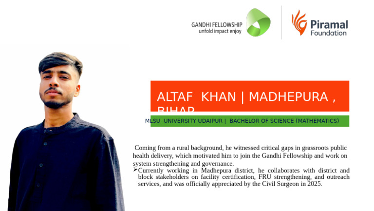 ALTAF KHAN Fellow Profiles - Template | PDF