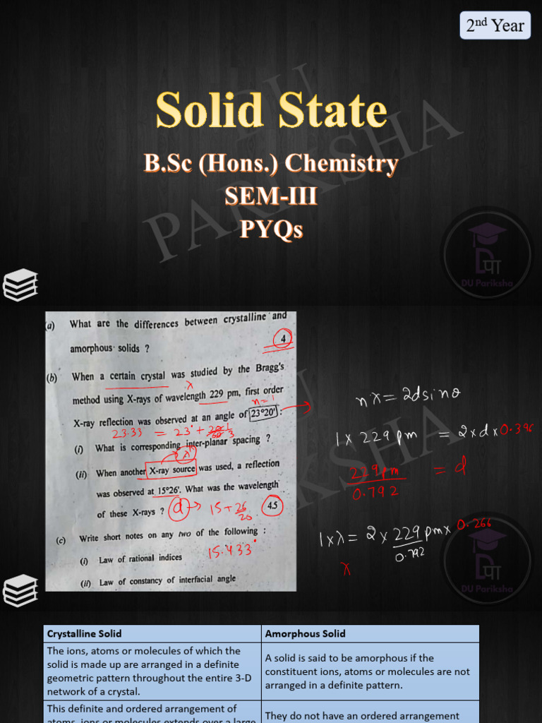 Crystalline vs Amorphous Solids Explained | PDF | Crystal | Solid