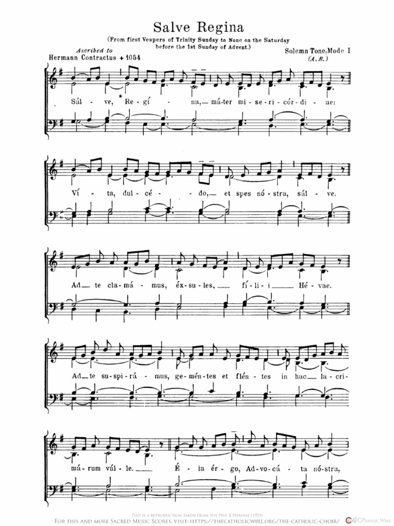 Salve Regina-Solemn Tone | PDF