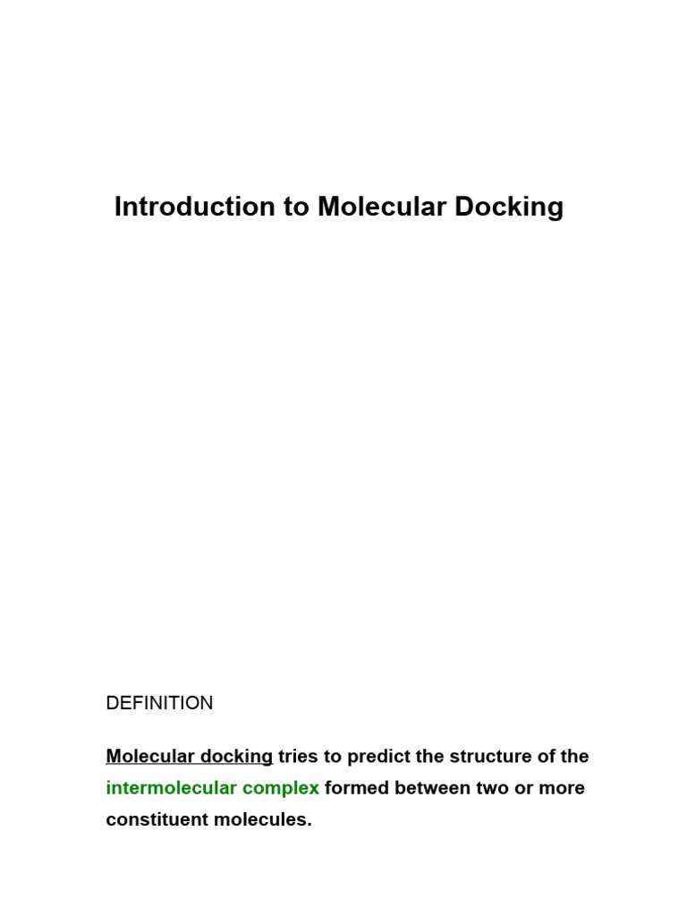 Docking | PDF