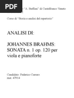 Download Analisi della Sonata n1 op120 di J Brahms versione per viola by Federico Carraro SN97598107 doc pdf