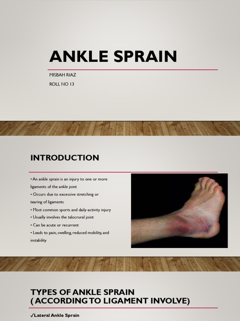 Understanding Ankle Sprains: Types & Treatment | PDF