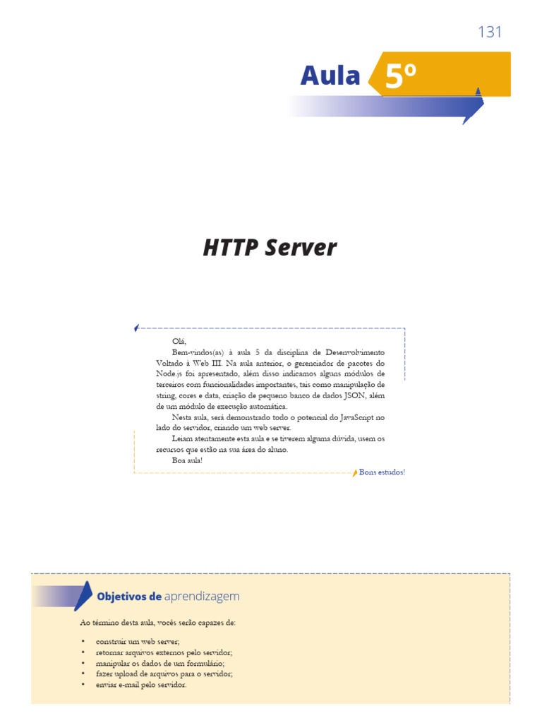 Criando um Servidor HTTP com Node.js | PDF | Padrões da internet ...