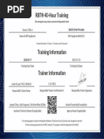 RBT Certification Attestation Form 2025 | PDF | Background Check