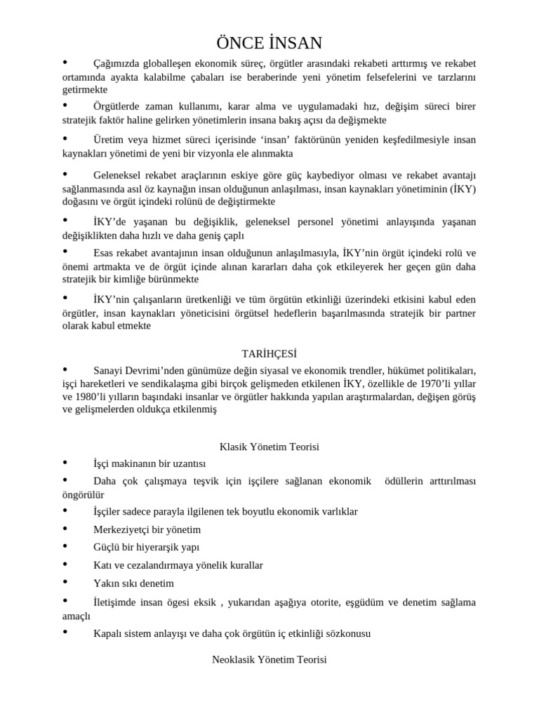 Insan Kaynaklari | PDF