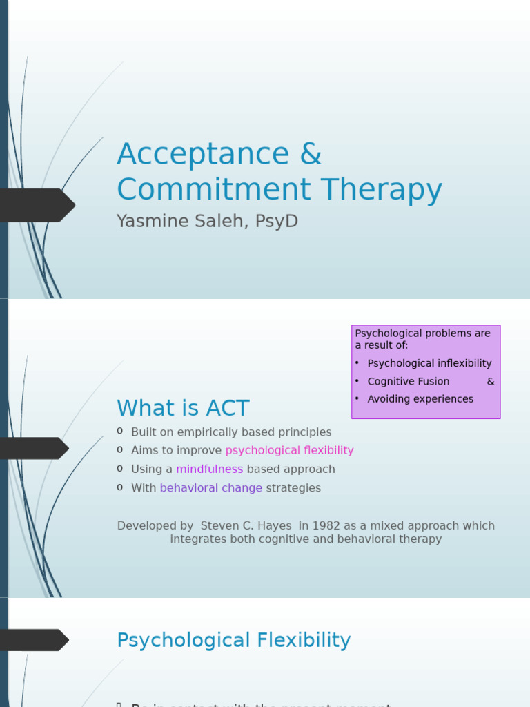 Understanding Acceptance and Commitment Therapy | PDF | Thought | Mind