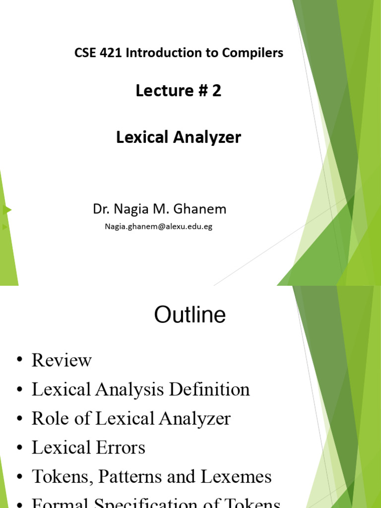 Lexical Analysis in Compiler Design | PDF | Theoretical Computer ...