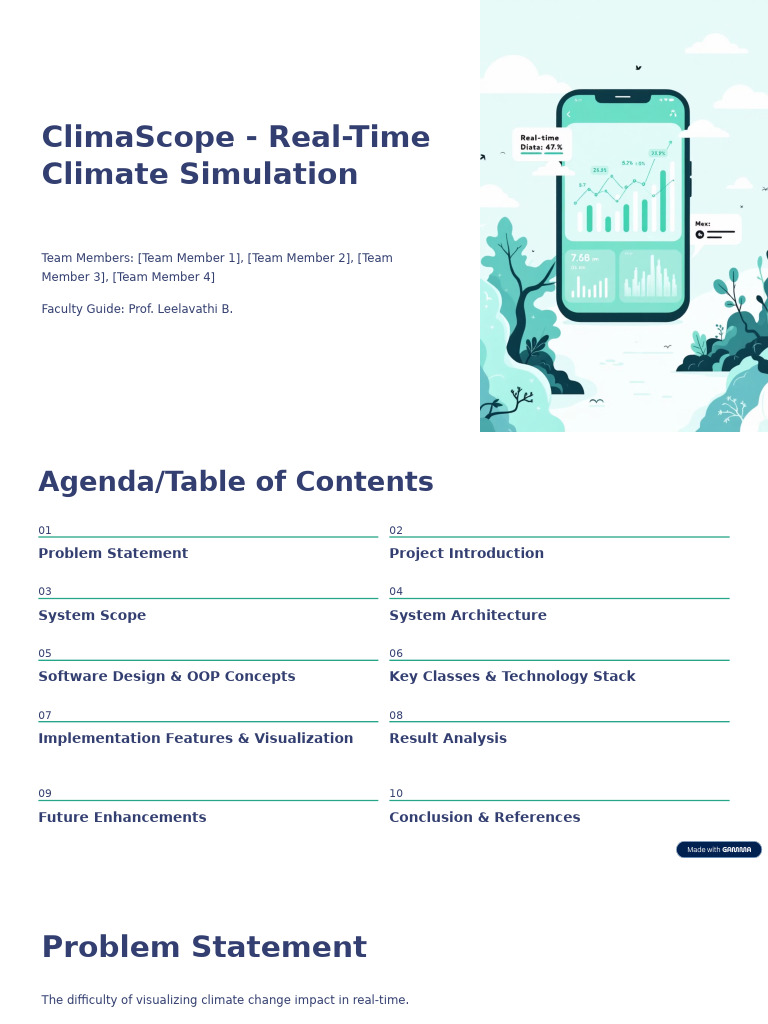 ClimaScope: Real-Time Climate Simulation | PDF | Class (Computer ...