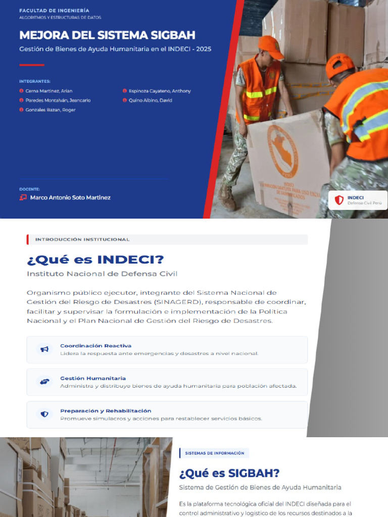 Presentación - INDECI | PDF