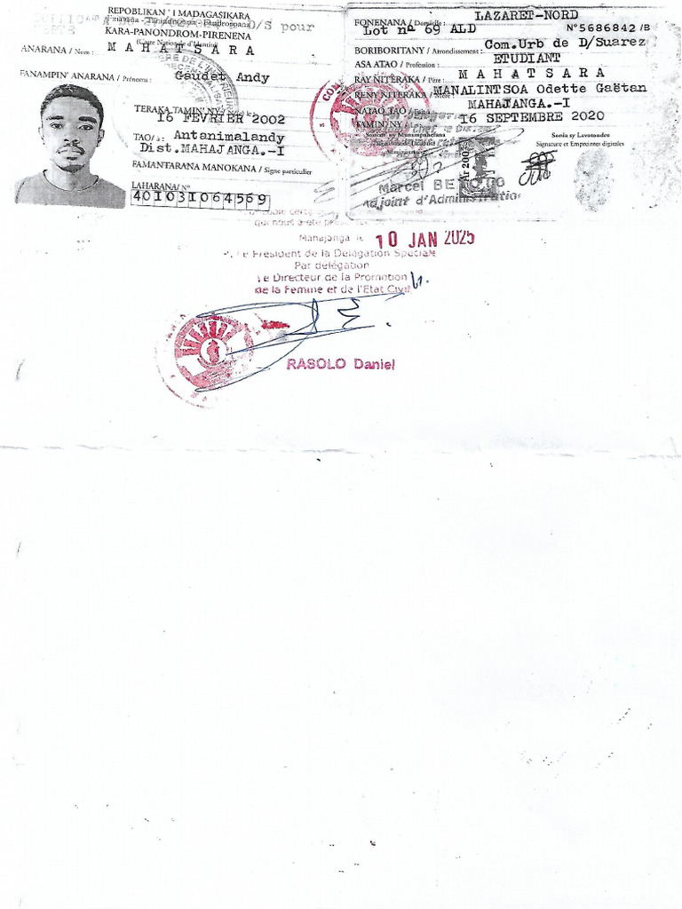 Scan CIN Legalisé | PDF