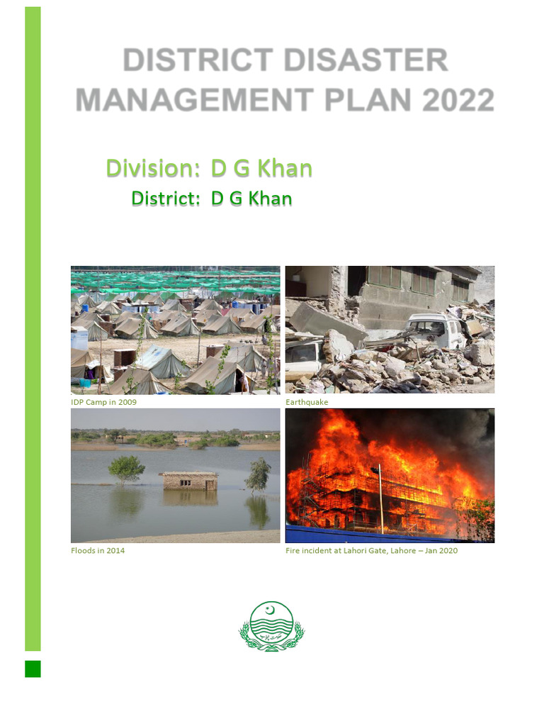 D G Khan District Disaster Management Plan 2022 | PDF | Emergency ...