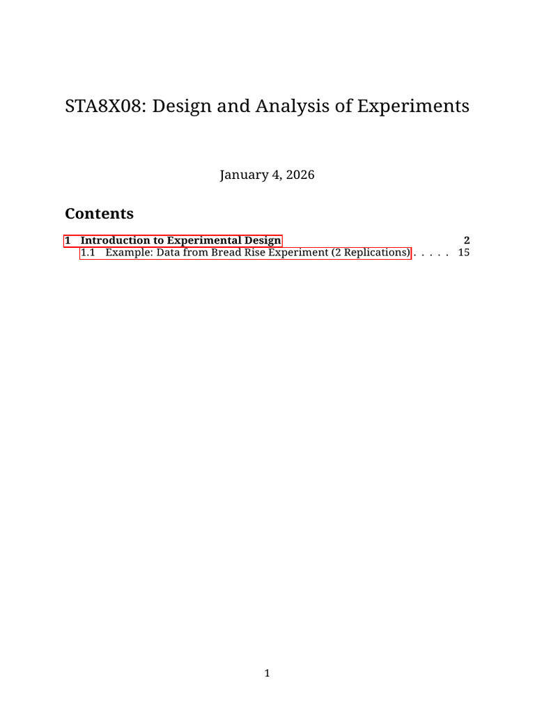 Experimental Design and Analysis Guide | PDF | Experiment | Design Of ...