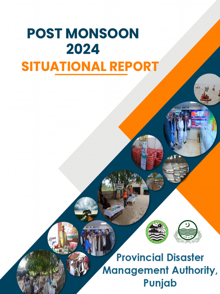 Post Monsoon 2024 Report: PDMA Punjab | PDF | Emergency Management | Flood