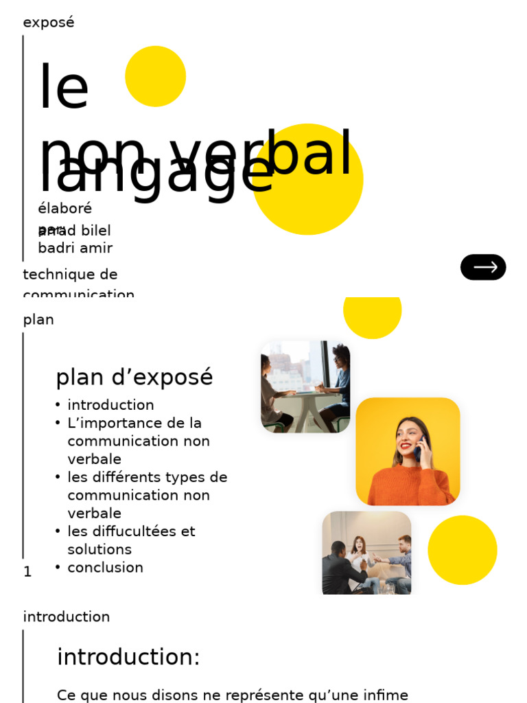 Communication Non Verbale : Clés et Types | PDF | Communication non ...