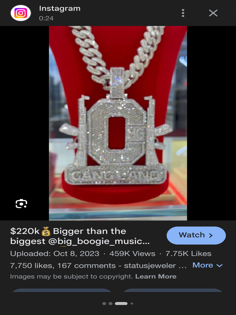 Big Boogie's $220K Diamond Chain Reveal | PDF