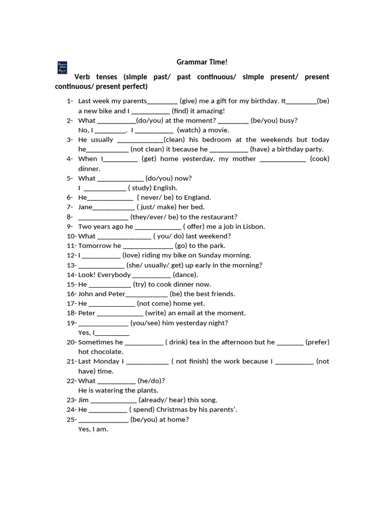 Mastering English Verb Tenses | PDF