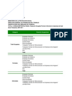 Poblacion Ocupada Formal e Informal Segun Posicion Ocupacional, 2007-2011
