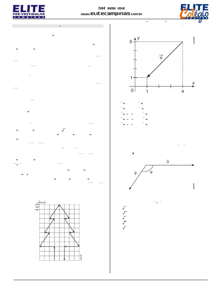 Exercícios de Vetores para Engenharia | PDF | Vetor euclidiano ...