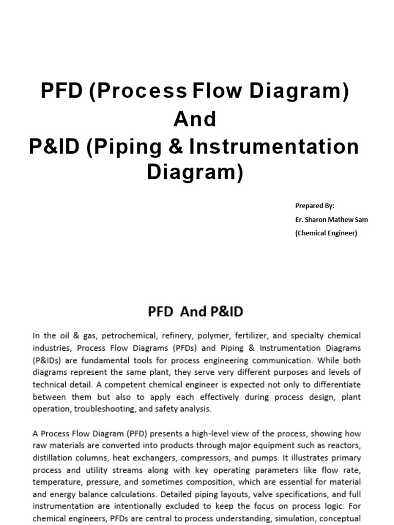 PFD and P&ID Diagrams Explained | PDF | Pump | Valve