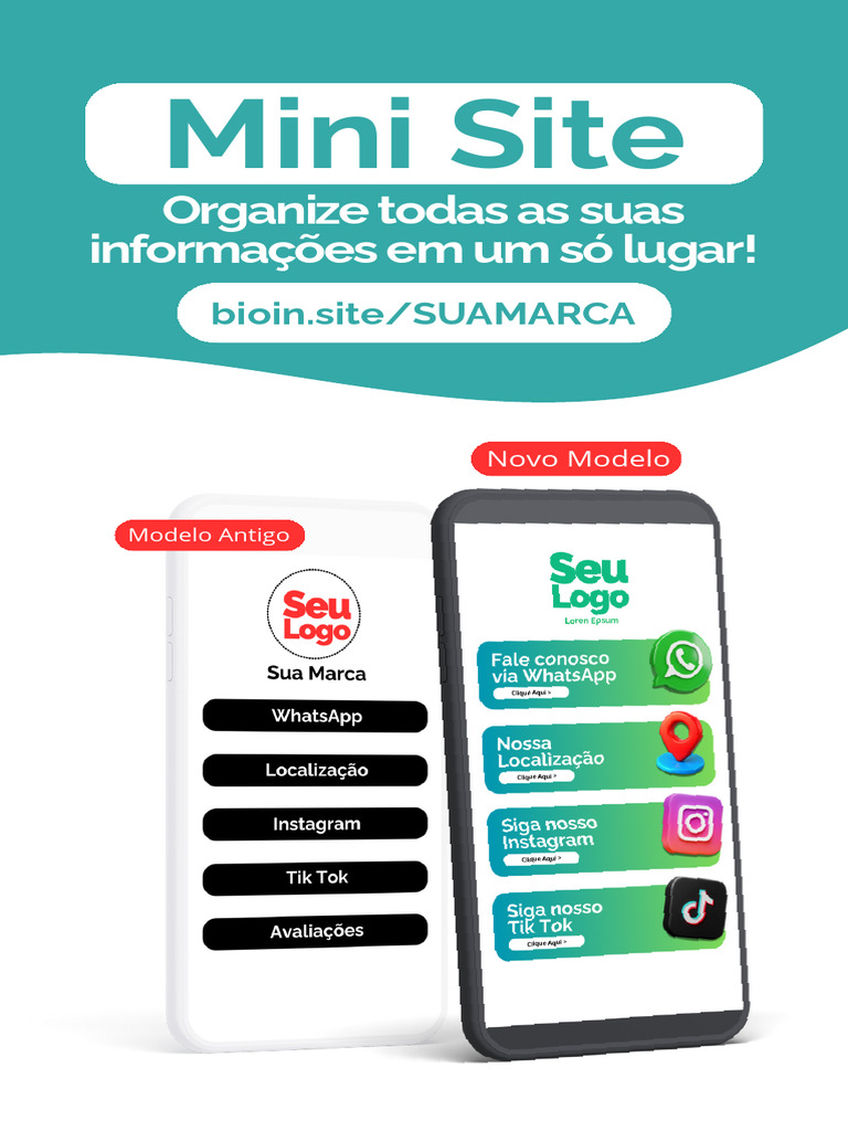 Modelos Mini Site Bio | PDF