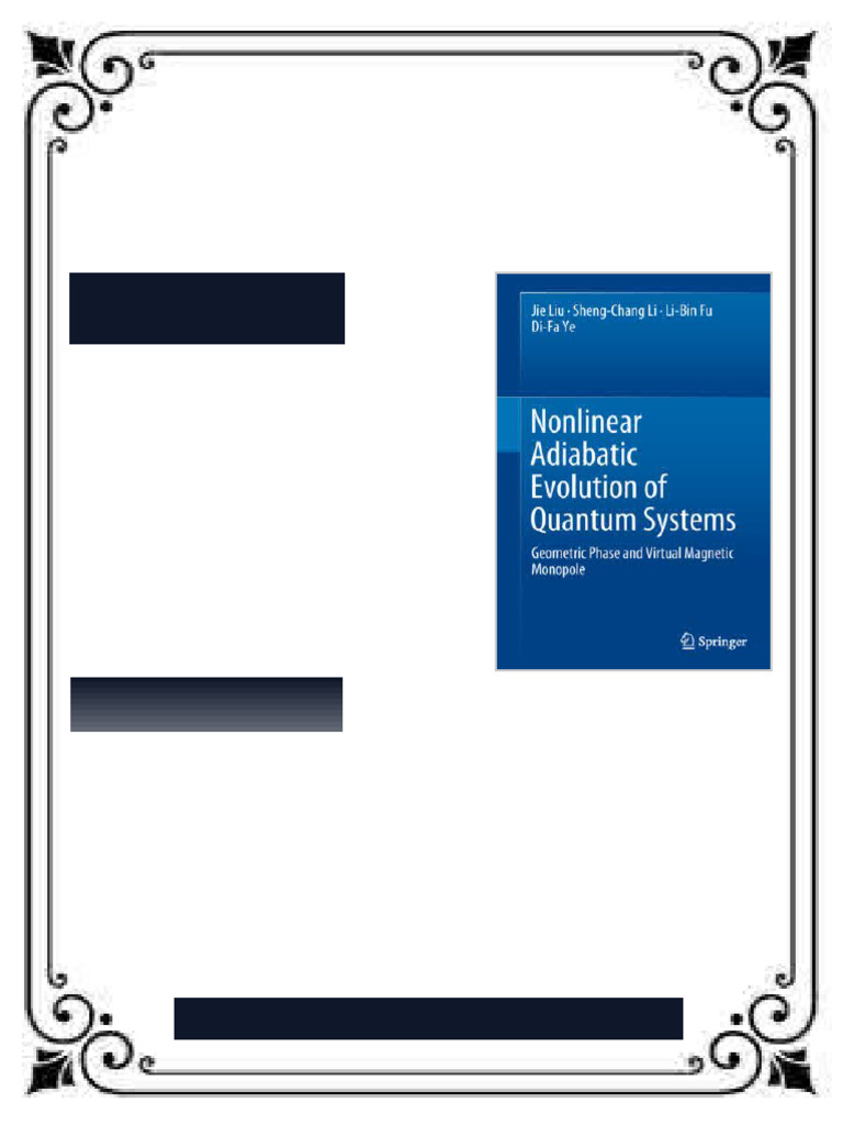 Nonlinear Adiabatic Evolution of Quantum Systems Geometric Phase and ...