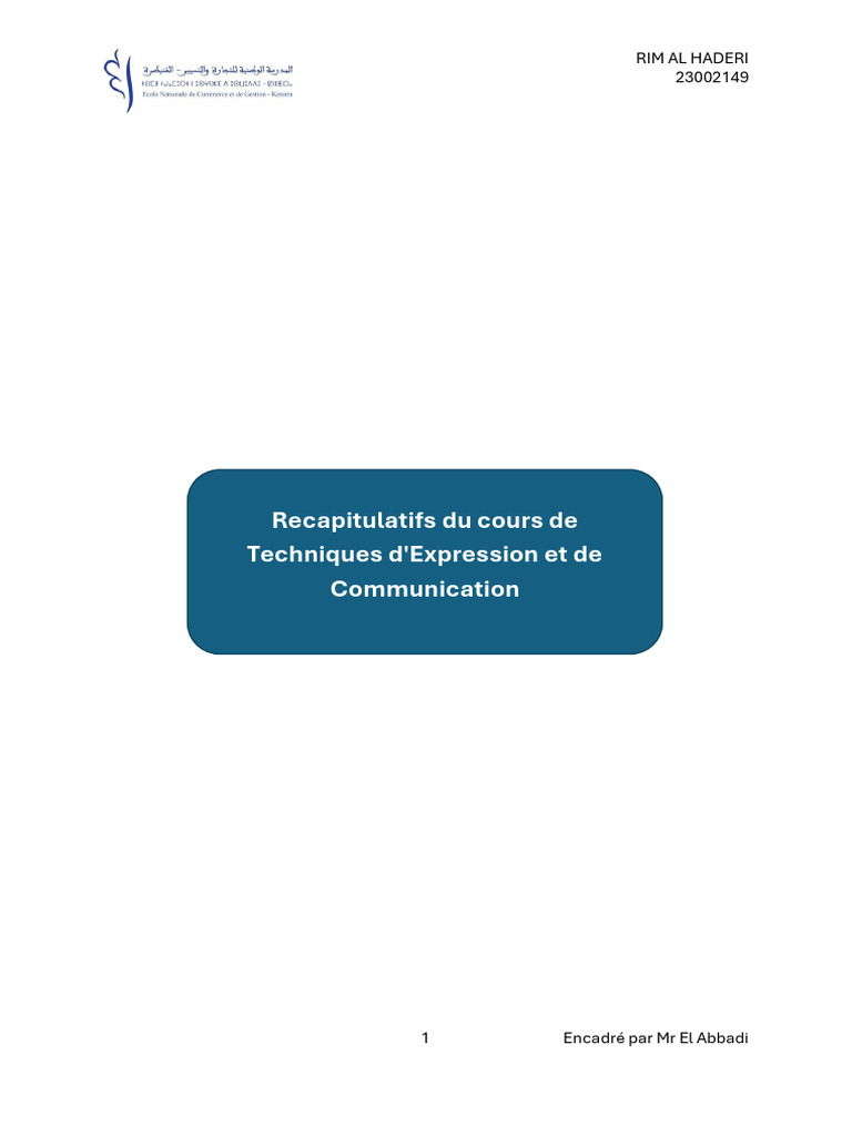 Techniques de Communication et Crises | PDF