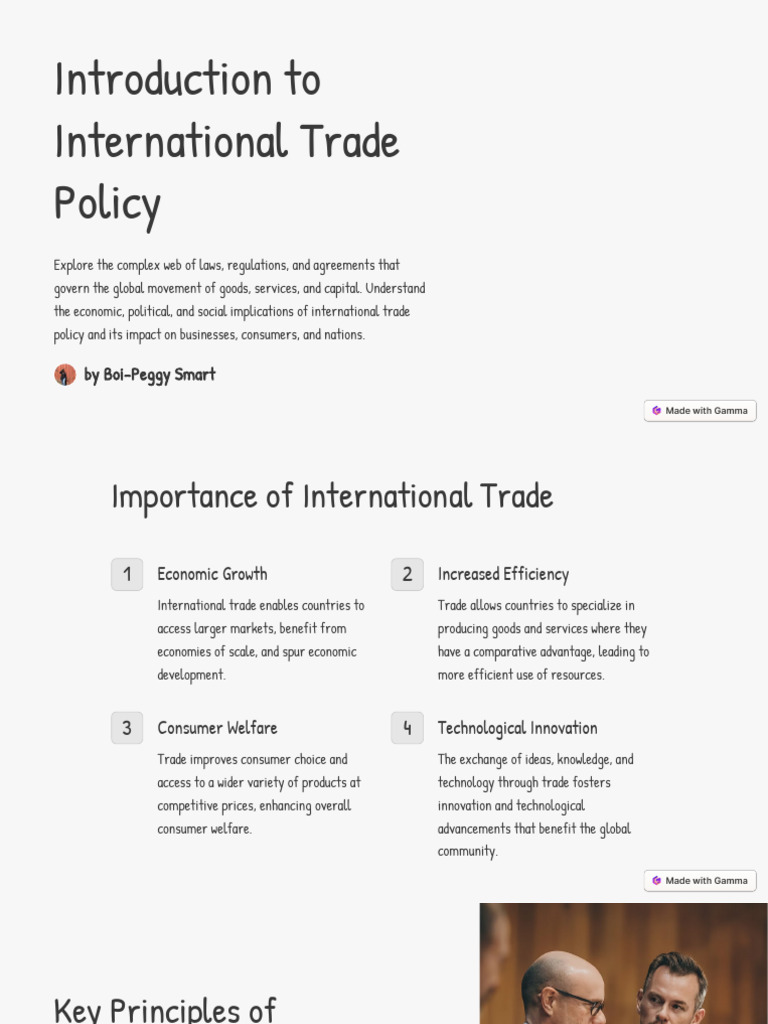 Introduction to International Trade Policy | PDF | Free Trade | Trade