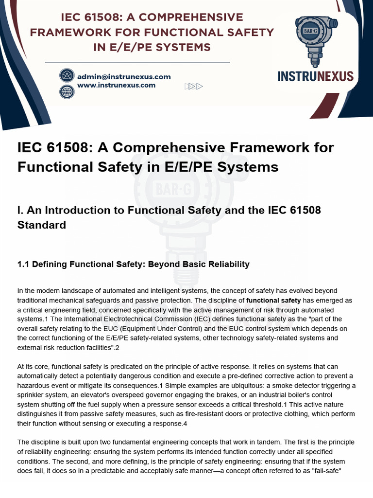 IEC 61508: Functional Safety Framework | PDF | Risk | Systems Engineering