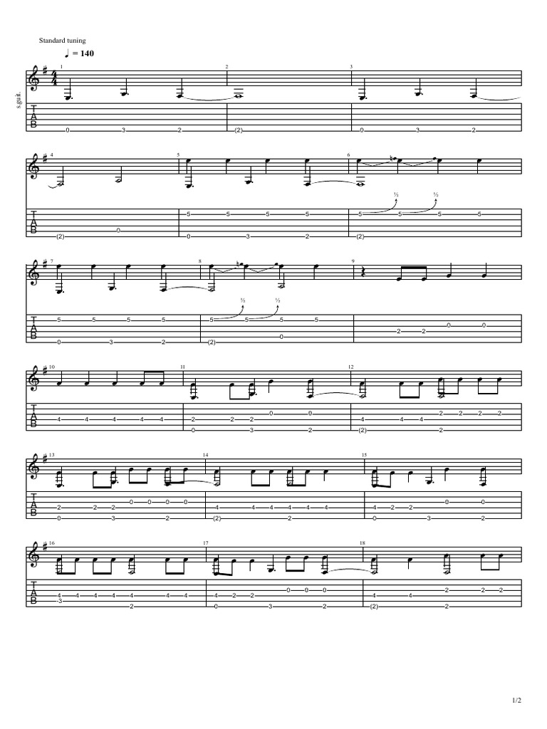 Standard Guitar Tuning Guide | PDF